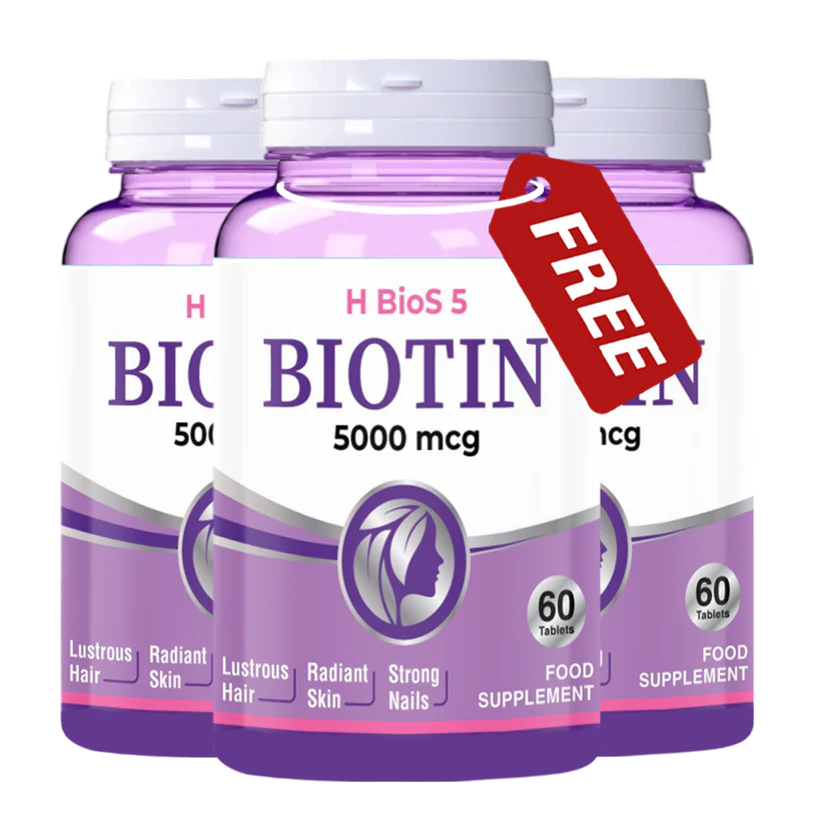 Buy 2 Biotin 5000mcg Get 1 Free