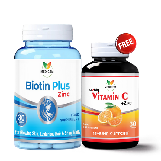 Buy Biotin Plus & Zinc Get Vitamin C Free